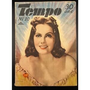 RARE 1940 German Greta Garbo Magazine Tempo Ninotchka Hollywood Grand Hotel